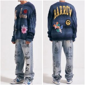 BARROW Peace Patchy Sweater S